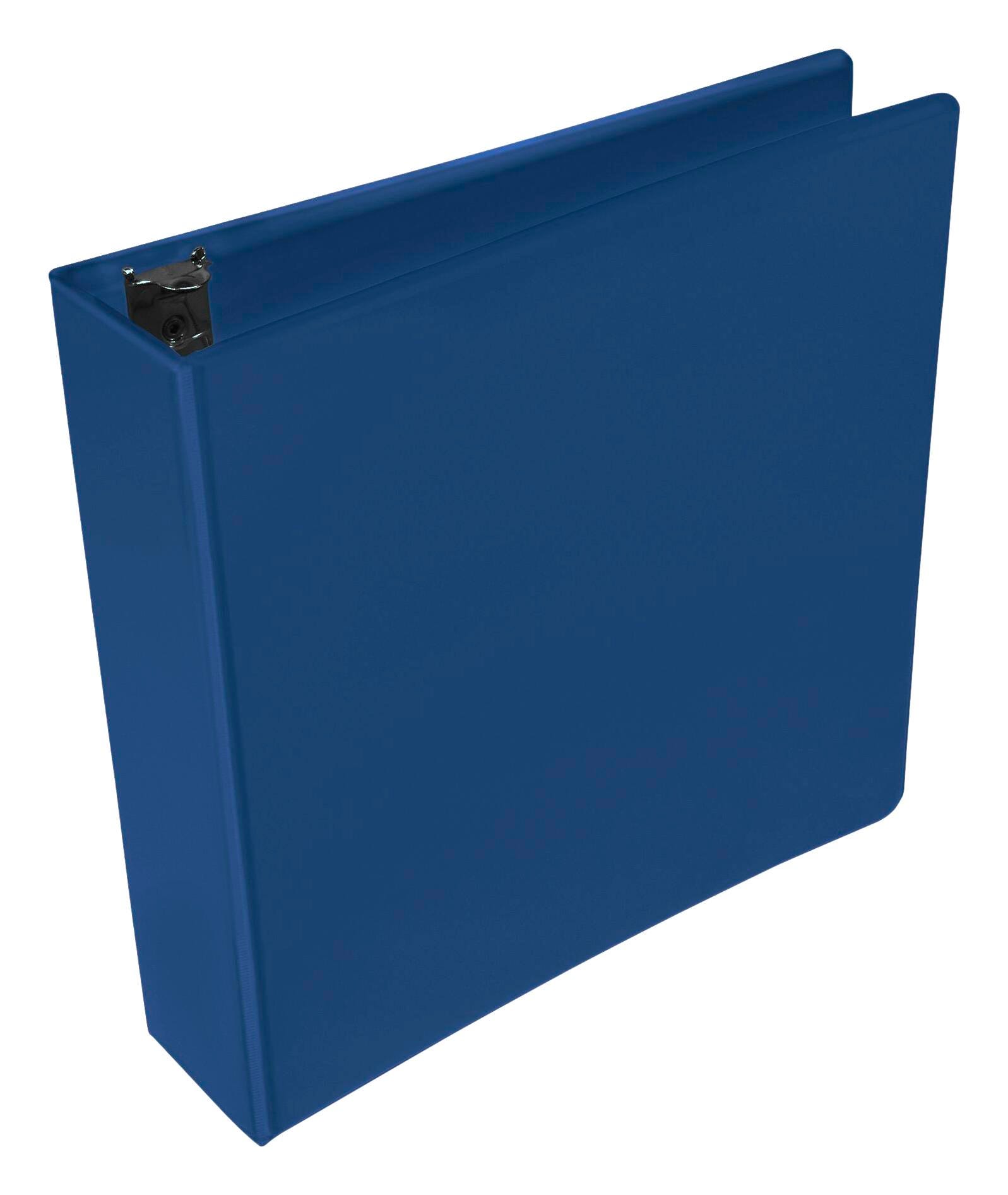 School Smart Round Ring View Binder, Polypropylene, 1-1/2 Inches, Blue 086393